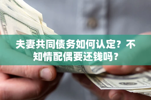 北京夫妻共同债务如何认定？不知情配偶要还钱吗？