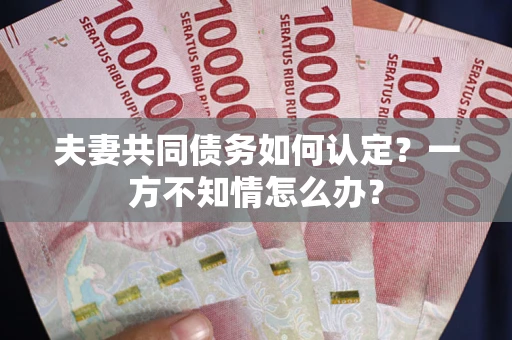 北京夫妻共同债务如何认定？一方不知情怎么办？