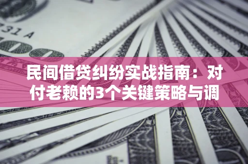 北京民间借贷纠纷实战指南：对付老赖的3个关键策略与调解盲区解析